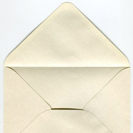 Decorative envelope cream glitter C6