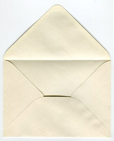 Decorative envelope cream glitter C6