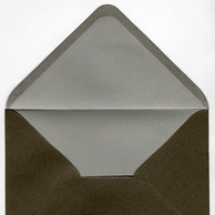 Decorative envelope pearl brown C6
