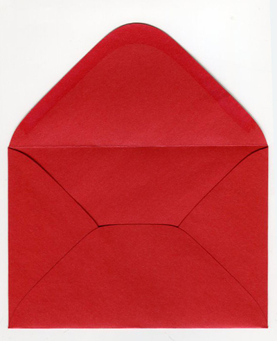 Decorative envelope pearl red C6