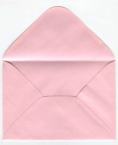 Pearl envelope - powder pink
