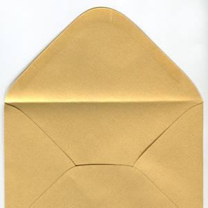 Decorative envelope pearl pale gold C6