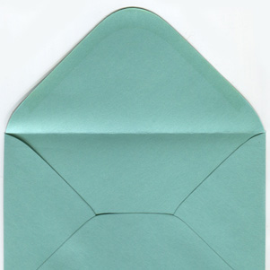 Pearl envelope - aquamarine