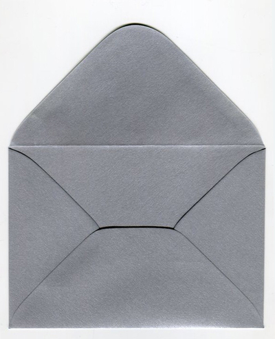 Decorative envelope pearl silver C6