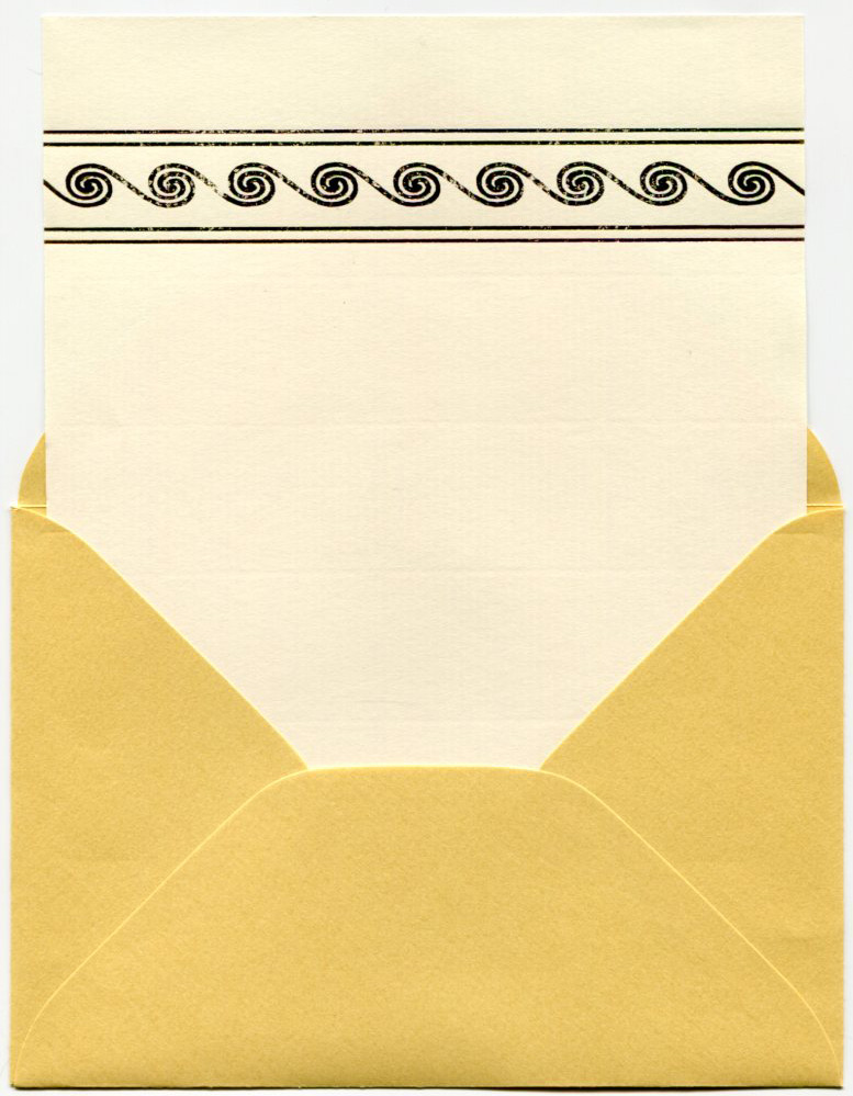 Embossed stationery set "Waves" / Stationery / Accessories / Postallove