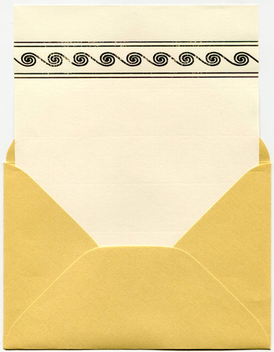 Embossed stationery set 