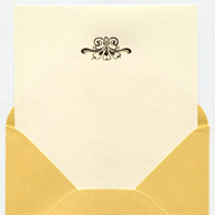 Embossed stationery set 