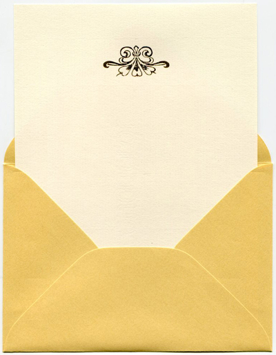 Embossed stationery set 