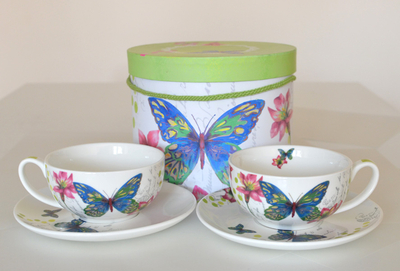 Two cups set - Butterfly