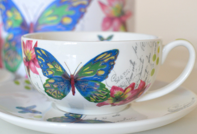 Two cups set - Butterfly