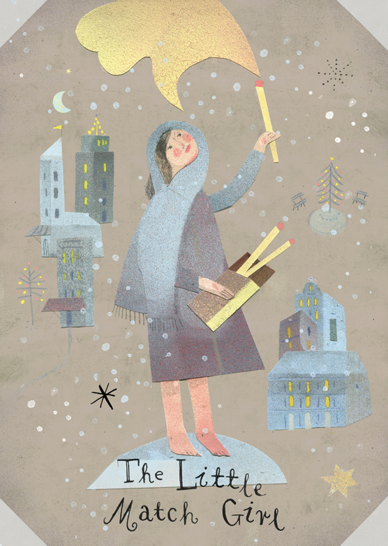 The Little Match Girl / Fairytale and legends series / Postcards / Postallove postcards made