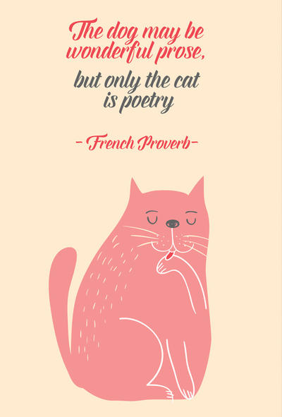 Kitten's quotes - The dog may be wonderful prose, but only the cat is poetry