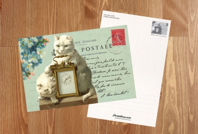Cats with a clock