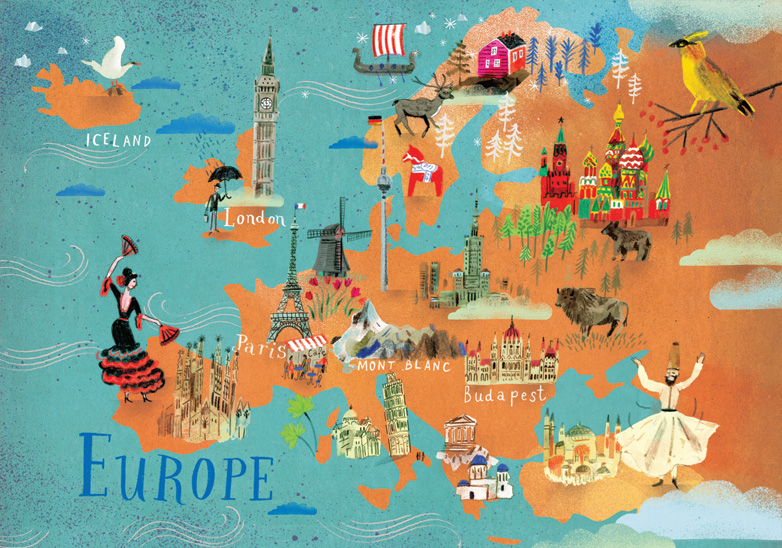 Europe Continents Postcards Postallove Postcards Made With Love