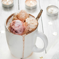 Hot chocolate with marshmallows