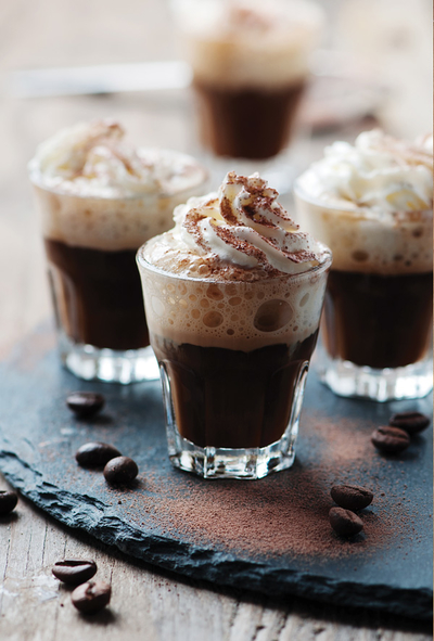 Coffee with whipped cream