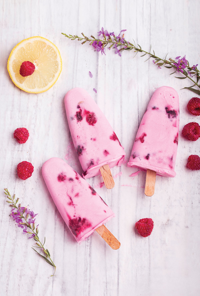 Raspberry ice cream