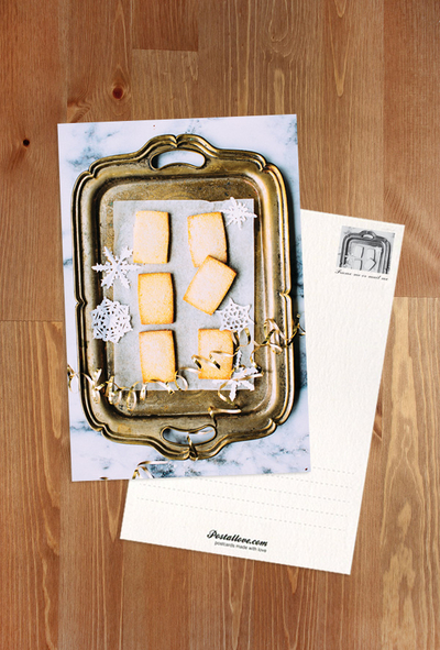 Tray of winter cookies