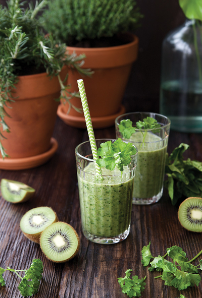 Smoothie with kiwi fruit
