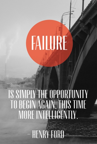 Quote 'Failure is simply the opportunity...'