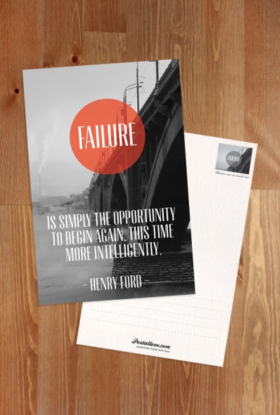 Quote 'Failure is simply the opportunity...'