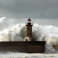 Lighthouse & storm