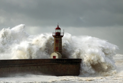 Lighthouse & storm