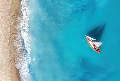 From a bird's eye view - yacht