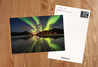 The northern lights in Lofoten Islands