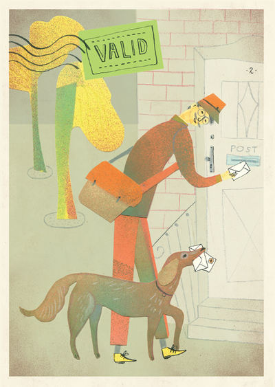 Postman and dog - Marianna Sztyma