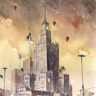 Grzegorz Chudy - Palace of culture with baloons