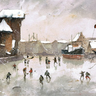 Grzegorz Chudy - A winter on Motława River