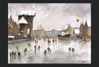 Grzegorz Chudy - A winter on Motława River