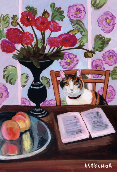 Isy Ochoa - Dinner Partty with Matissem the cat
