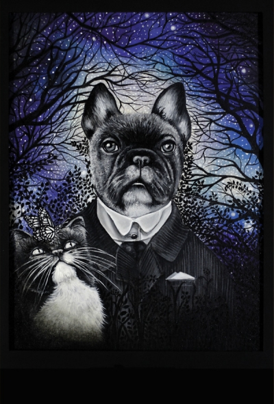 Marta Piórko - Dog with a cat