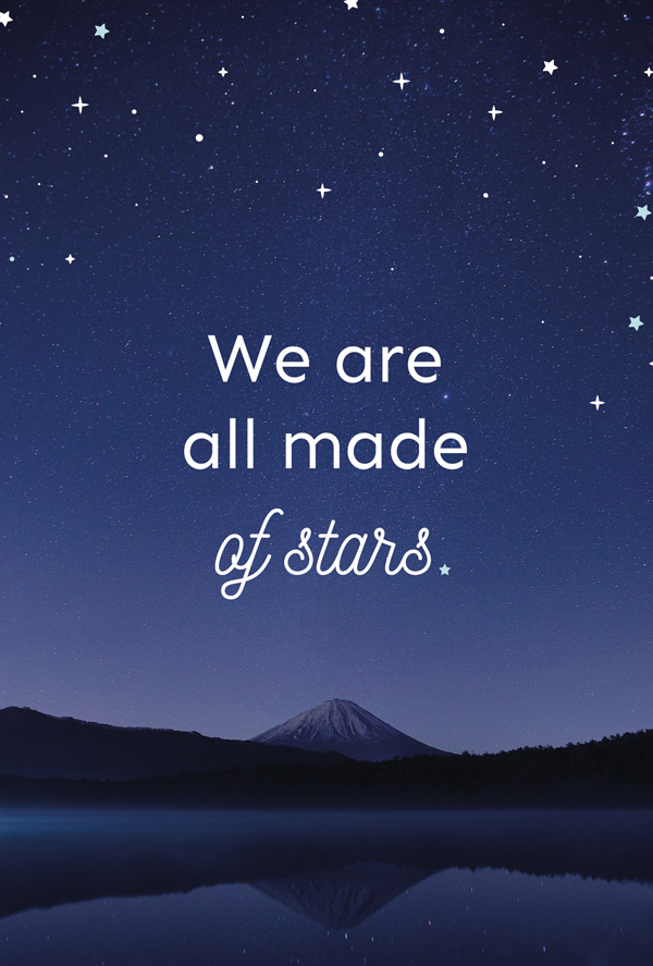 Mavelo We're all made of stars / Artistic postcards / Postcards / Postallove postcards made Mavelo We're all made of stars / Artistic postcards / Postcards / Postallove postcards made