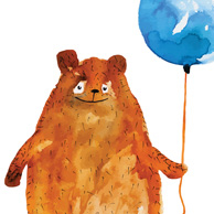 Bear with a balloon