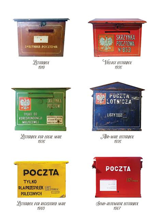 Mr Lemon Polish letter boxes / Postal themes / Postcards / Postallove postcards made with love