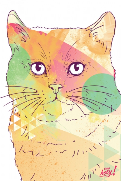 Terakoty - Colorful Cat