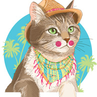 Terakoty - Holiday Cat