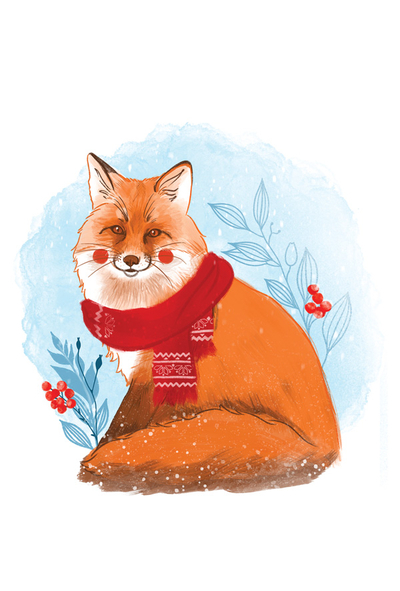Terakoty - Christmas fox