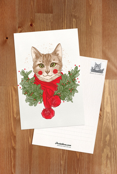 Terakoty - Christmas cat