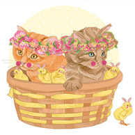 Terakoty - Spring cats