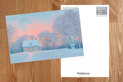 Winter Landscape with a Cottage
