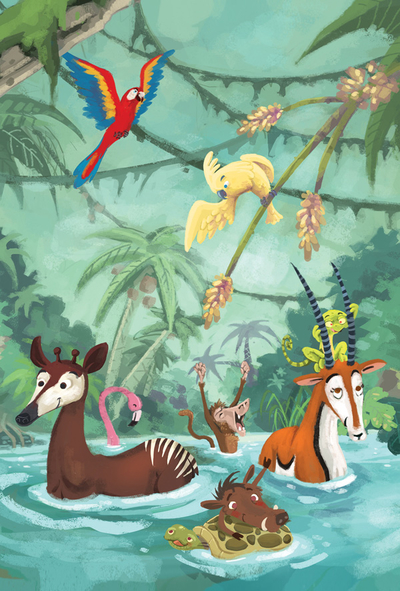 Animals in the jungle