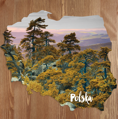 Map - Table Mountains, Szczeliniec in the autumn