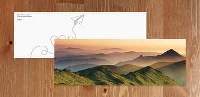 Bookmark - Mountains in the fog