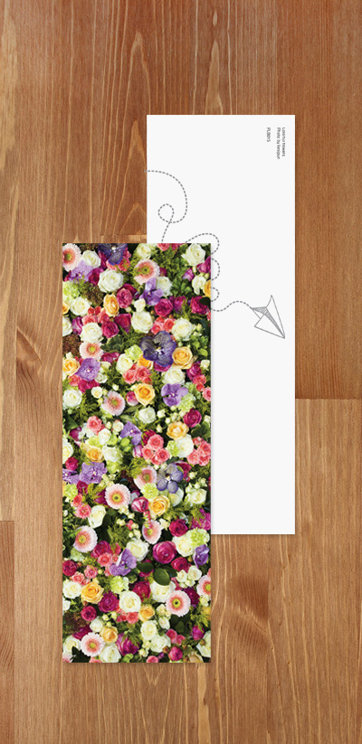 Bookmark - Colorful flowers