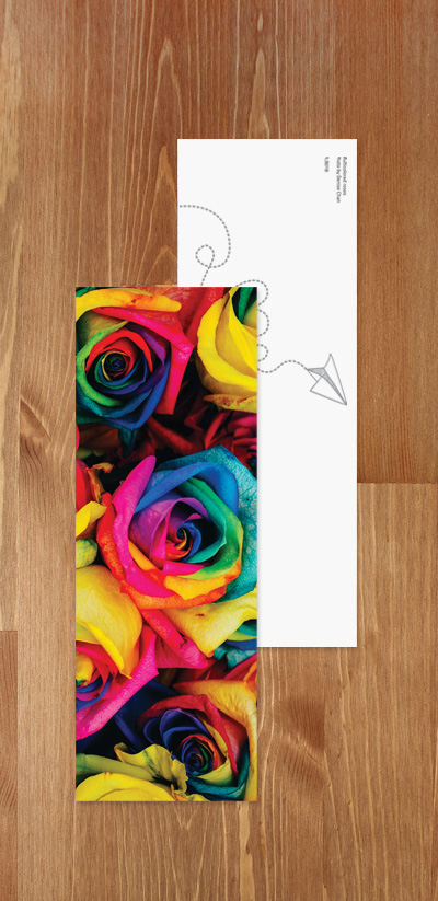 Bookmark - Colorful roses