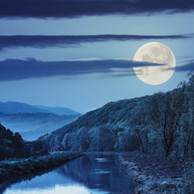Bookmark - Night landscape